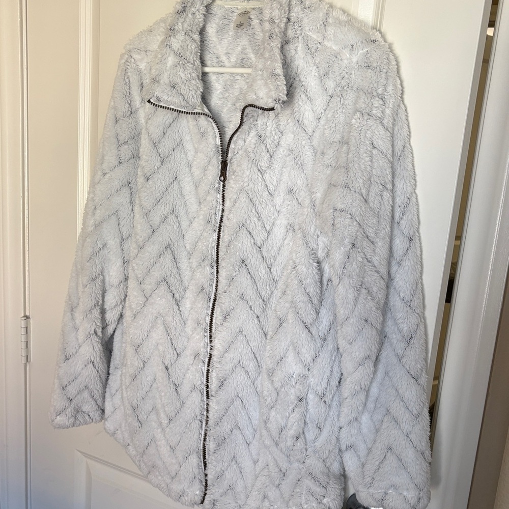 St. John's Bay Cream Teddy Jacket
